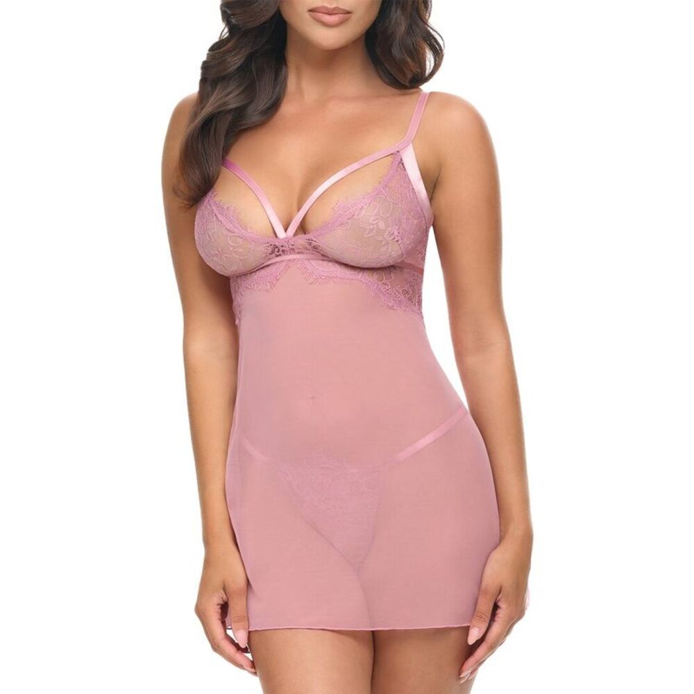 Oh La La Cheri Womens  Flora Babydoll Bra, Purple